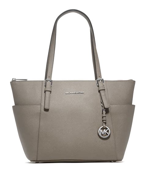 michael kors jet set travel medium tote bag grey|Michael Kors multifunction tote.